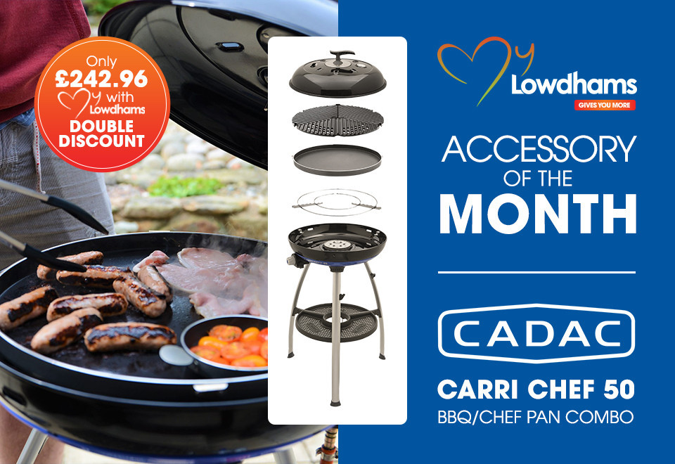 April s Accessory of The Month BBQ Chef Pan Combo Lowdham Leisureworld